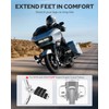 Benlari Highway Pegs P-Clamp, A3 Steel Motorcycle Foot Pegs Fit