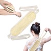 2-in-1 Egyptian Loofah Body and Back Scrubber for Shower(1Pack),Natural Real