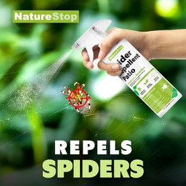 NatureStop Spider Repellent Spray for Patio, Outdoor Spider Control for Decks & Patios, 16 oz (475mL)