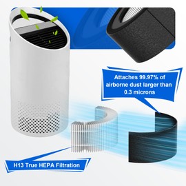 Z-1000 Filter Replacement H13 True HEPA, Compatible with TruSens Z-1000 Air Puri-Fier Small Room, Part Number AFH-Z1000-01, with 2 HEPA Filters + 4 Extra Activated Carbon Pre-Filters