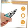 SHINEOFI 1pc Dark Green Capillary Scissors with Lock Design Precision