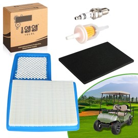 10L0L Golf Cart Tune Up Kit for Yamaha G16 G19 G20 G21 G22 G29 Drive Gas Vehicles 1996-up, with 301cc/357cc Engine Replace Air Filter JN6-E4450-00 JN6-E4450-01 JN6-E445E-00