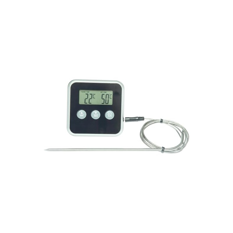 Electrolux E4KTD001 Termometro Digitale con Termosonda in Acciaio Inox per
