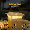 Solar Post Cap Lights Outdoor 8pack, Waterproof Solar Powered Deck