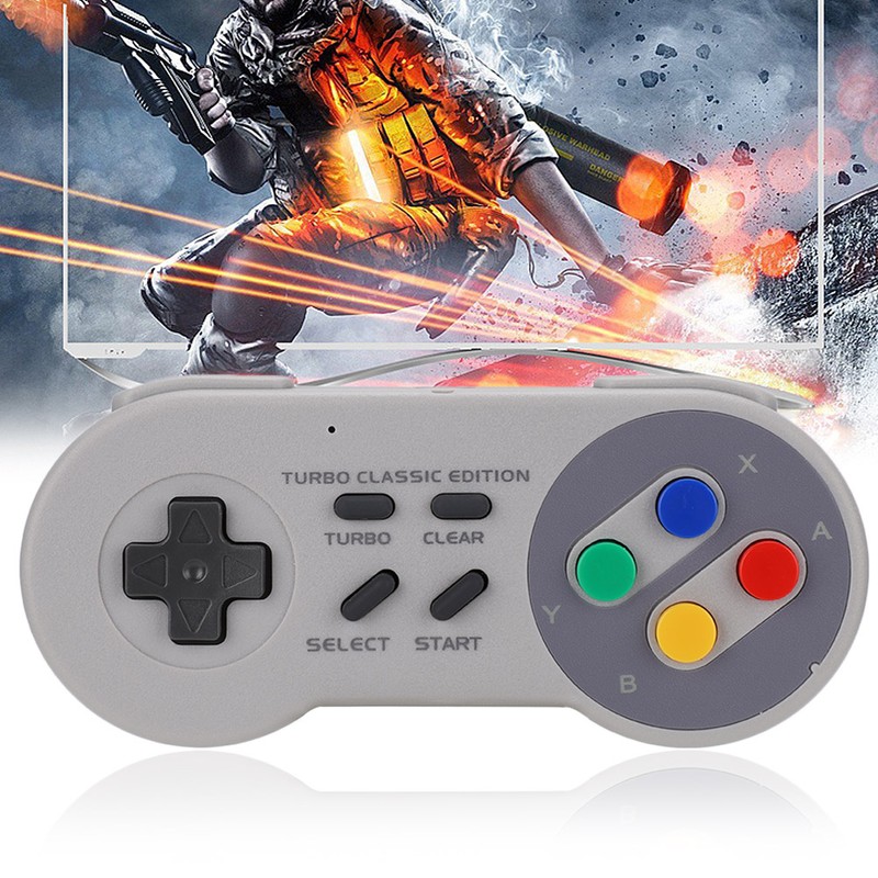 Game Handle for NES/Wii/SNES Classic Mini Controller 2.4G Wireless USB