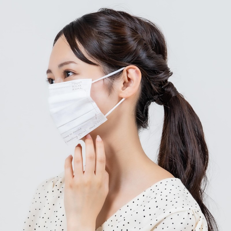 Adult Rilakkuma Marche Non-Woven Mask Box of 30