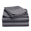 MOONLIGHT20015 Double Duvet Cover - Grey Solid Soft Double Bedding