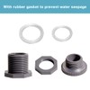 Ququyi 3/4 Inch PVC Bulkhead Water Tank Connector Adapter Fitting