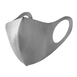 Eraser Cooling Mask, Cooling, For Summer, Washable, Color, Complexion, Set of 4, 3D Construction, UV Protection, Easy to Breathe, Reusable, Dark Gray, Size L