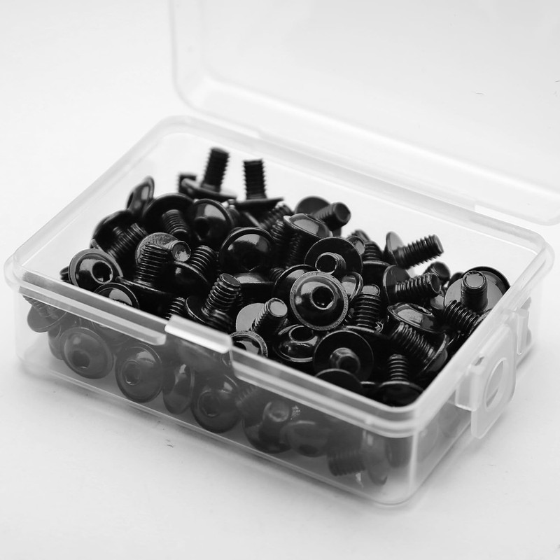 (Pack of 100) M4 x 6 mm Rounded Head Screws