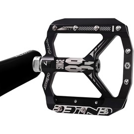 EZONEDEAL Bike Pedals Aluminum Alloy Anti-Slip Cycling Pedal, Bearing Mountain Bike Pedals, Durable Lightweight Bicycle Pedals, MTB Pedals Platform