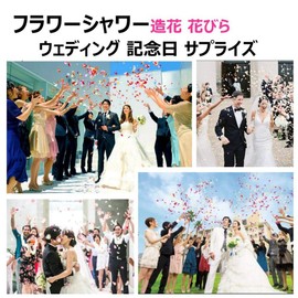 Yesallwas Artificial Flower Petals, 2,000 Pieces, Rose Petals, Artificial Flower Shower, Weddings, Roses, Receptions, Weddings, Roses, Proposal, Birthday, Party Supplies (Purple)