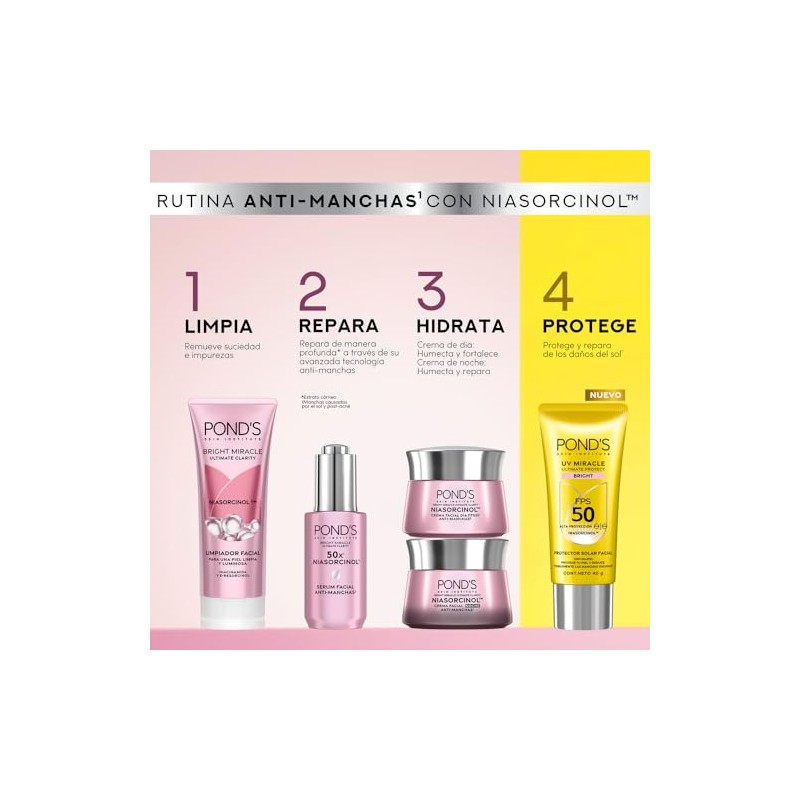 Pond Protector Solar Facial Fps Miracle Bright Anti Manchas Niasorcinol