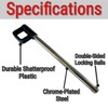 TreadLife Fitness Heavy Duty Weight Stack Pin w/ Ring Handle