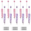 Liplustoyi 10Pcs Glitter Beadable Pen Full Rhinestone Fancy Pens for