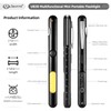 LIGHTFE UB30 4-in-1 Multi-Functional Dual-Head Rechargeable Aluminum Pen Flashlight for
