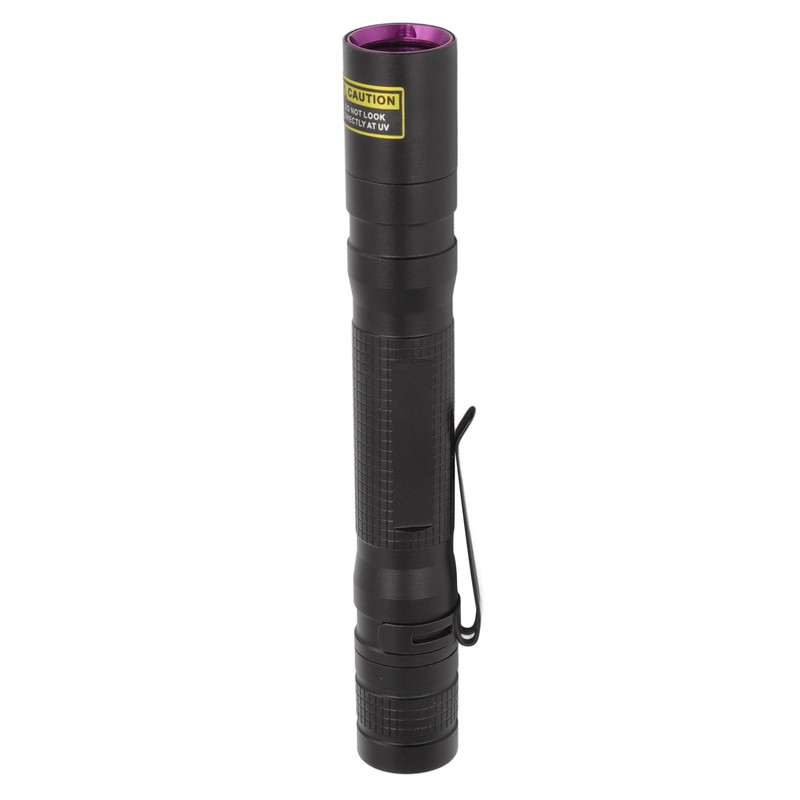 UV Flashlight 365nm Pen Clip Aluminium Alloy Button Control Multi