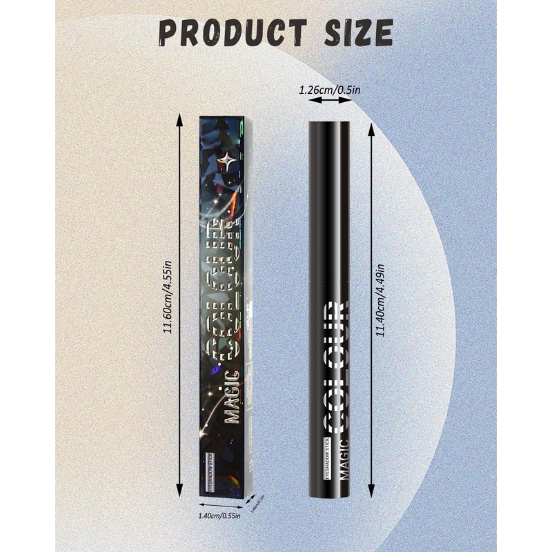 Purple Shimmer Eyeshadow Stick,Long Lasting Cream Eye Shadow Pen for