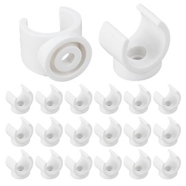 GORGECRAFT 1-Inch U-Hook PEX Holder TV Tray Replacement Clips PVC Water Pipe Clamps Talon Clamps Pipe Support Fit for 19mm OD Pipe Plastic Socket to Fix Corresponding Pipes (20 Packs)