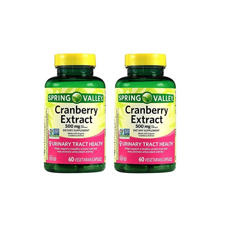 Spring Valley Cranberry Extract For Urinary Tract Health,Dietary Supplement,Antioxidant Health,