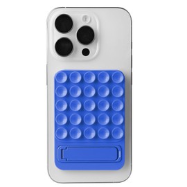 2 in 1 Silicone Sticky Phone Grip, Combines a Powerful Suction Cup and a Durable Mount, Suitable for Any Phone Model Provides Multiple mounting Options for Selfies and Tiktok Video Recording （Blue）