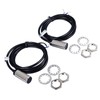 2 Pcs Inductive Proximity Sensor 4mm Detecting Distance DC 3