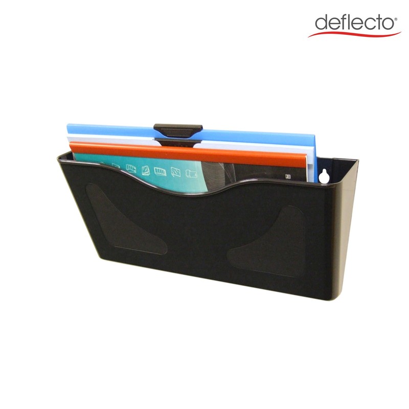 Deflecto 6 Pack Graphite Landscape A4 Wall Mounted Document Holder