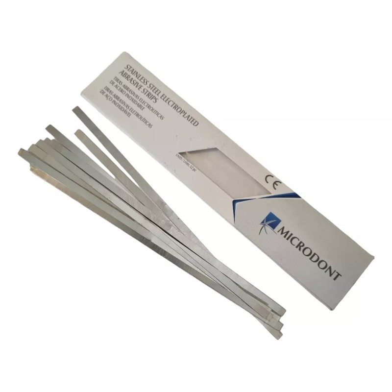 Microdont Stripping Interproximal Lija De Desgaste Mono Face 12 Piezas