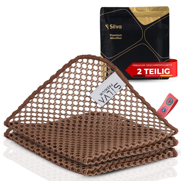 Silva Premium Microfibre Cloths & Wire Tea Towels, Wet &