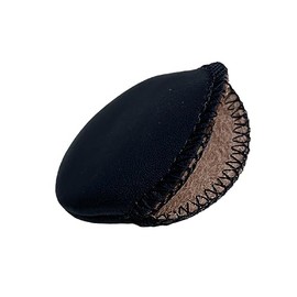 Black Leather Pouch for Pocket Watch 50 mm, Opening 40 mm