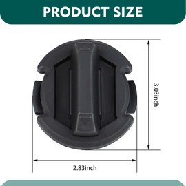 4 PCS Floor Drain Plug, Polaris General Twist-on Floor Drain Plug, OE: 8414694/5414694, Compatible with Polaris 2014-2017 RZR XP 1000 2015-2017 RZR 900 2015-2017 RZR 900 S 2016-2017 RZR Turbo (Black)