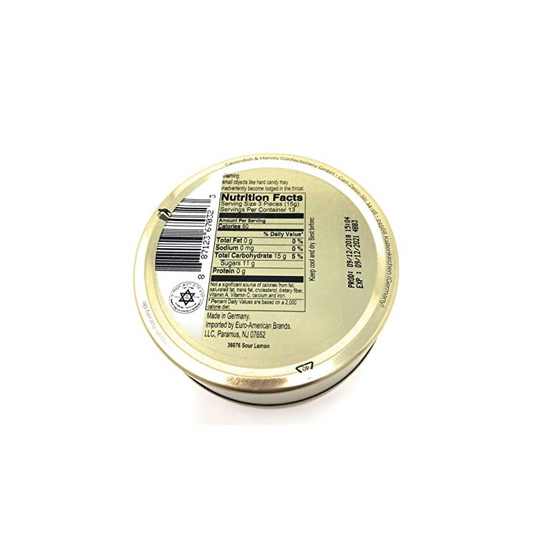 Cavendish & Harvey | Sour Lemon Hard Candy Drops |