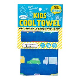 Nissen Shoko It's Cool Towel Kids Cool Towel IC413_B, for Kids, Heatstroke Prevention, Cooling Towel, Protection from the Heat, Honk Honk Blue