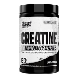 Nutrex Research Ultra Pure Creatine Monohydrate Powder Unflavored | 5G Micronized Creatine Powder for Muscle Gain, Strength, Endurance and Recovery (80 Servings (Pack of 1))