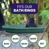 Erva D14GR 14 in. dia. Bird Bath Plastic Dish; Green