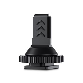 JJC Cold Shoe Screw Mount Adapter for DJI Mic 2 - Camera Hot Shoe Mounted, with 1/4-20 Tripod Thread