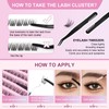 Sixstarhair Cluster Lashes Glue Bond and Seal Diy Eyelash Extensions