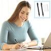 Pack of 2 Black Ballpoint Pens with Cheat Sheet Ballpoint