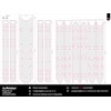 BIKE-label X400186VA Neon Yellow Flash Frame Sticker Set for Bicycle