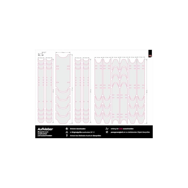 BIKE-label X400186VA Neon Yellow Flash Frame Sticker Set for Bicycle