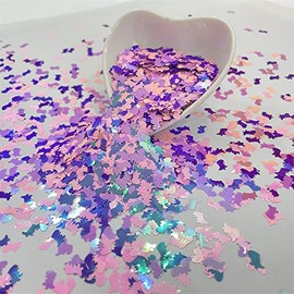 PrettyG 10 Grams/Pack - Pearl Iridescent Mixes Dinosaur Shape Glitter Sequins - Festival Rave Beauty Makeup Face Body Nail Craft Art Decoration