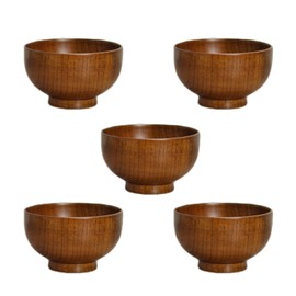 Wooden Soup Bowl, Dishwasher Safe, Tokyo Soup Bowl, Set of 5