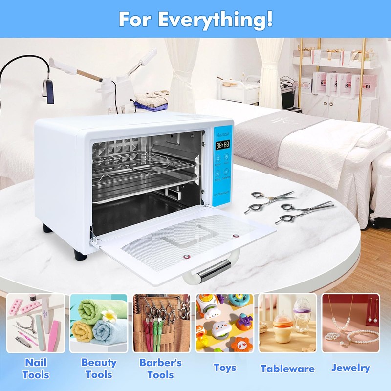 Anatole UV Light Nail Tool Cleaning Machine Dryer 10L Multifunctional