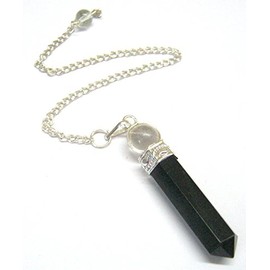 2 in 1 Quartz Black Agate Pendant Crystal Healing Wellness Fashion Gift Accessory Gemstone Peace Energy