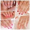 Vansiho 300 Unidades de Uñas Postizas de Gel Francesas, Uñas