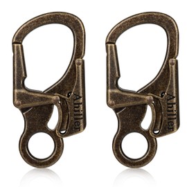Carabiner, Double Anti-Error Locking, 7.5 cm Alloy Small Carabiner Hook for Outdoor Climbing, Key Pendant Carabiner