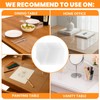 50 Pieces Clear Plastic Placemats Bulk 17 x 11 Inch