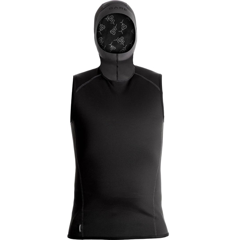 EXOWEAR Hooded Vest Unisex - Black - XL