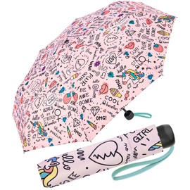 Benetton Pocket Umbrella Super Mini Dots, Girlie, 95 cm