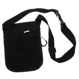 FRCOLOR 1Pc Portable Bag Durable Multi Pocket Waist Shoulder Bag for Medical Workers Versatile Design for Easy Transition for Nurses Doctor Assistants Black